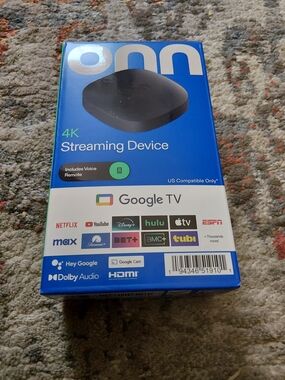 Onn 4K Google TV  Streaming Device with Voice Remote
